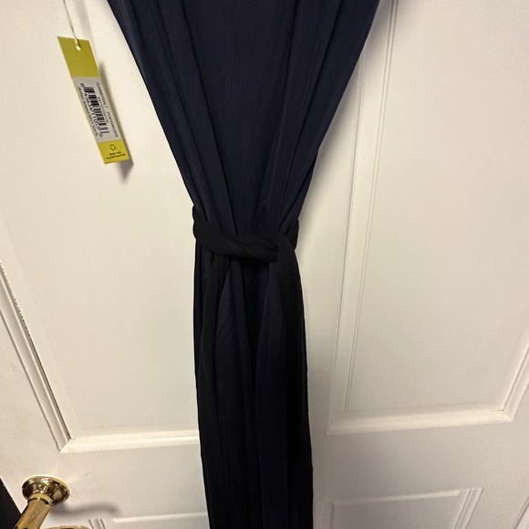 Summersalt 24 Hour Black Jumpsuit in Blue w/Black Trim & Belt XL Spring Summer - Picture 8 of 8